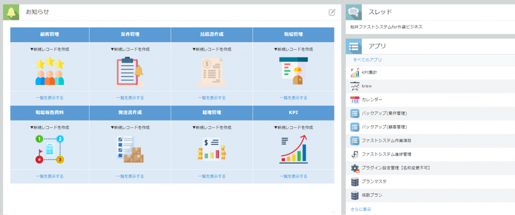kintoneダッシュボード